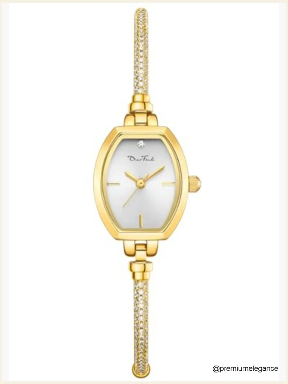 Petite Diamond Bracelet Watch for Women - Ultra-Thin Dress Analog Quartz